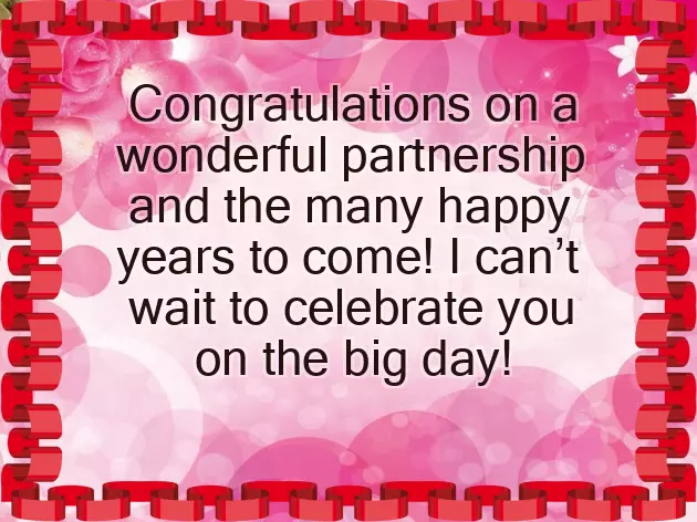 Wishing Bride On Wedding Day