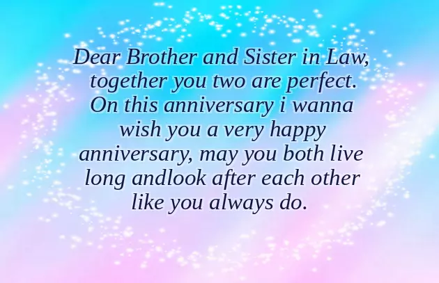 Happy Anniversary Brother And Sister In Law Quotes
