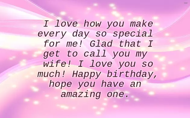 Birthday Thought For Wife