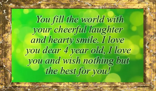 Birthday Wishes For 4 Year Girl Birthday Wishes For 4 Year Girl