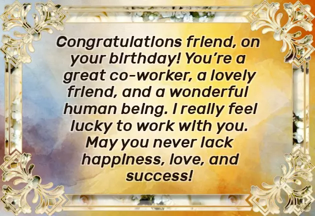 Happy Birthday Male Coworker