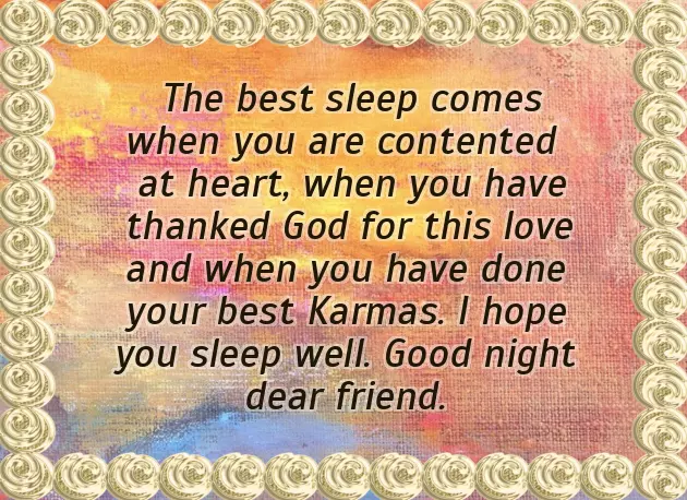 Night Message For Friend