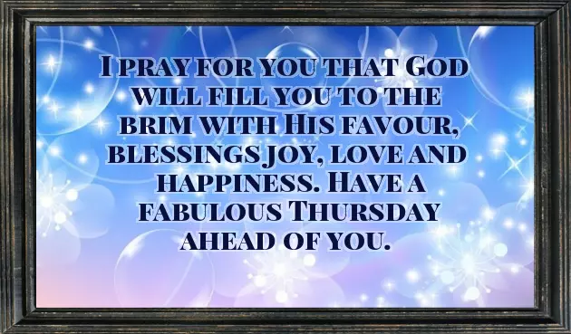 Thursday Good Morning Blessing