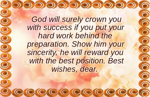 Best Wishes For Exam Result