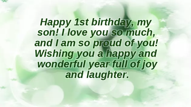 Happy Birthday Son 1 Year Old Happy Birthday Son 1 Year Old