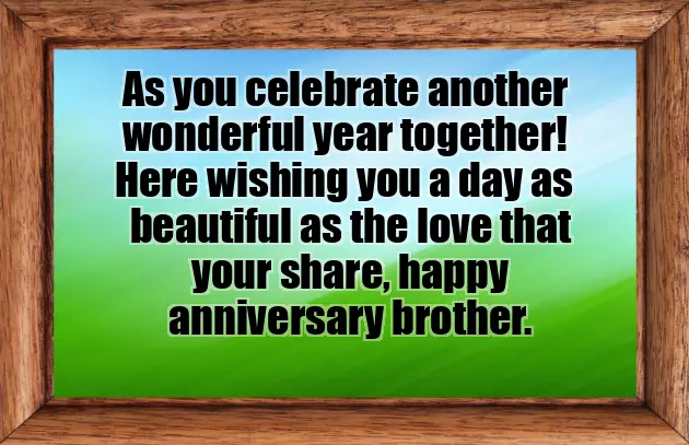 Happy Marriage Anniversary Wishes For Brother And Bhabhi