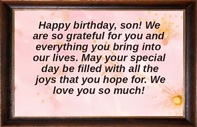 Birthday Greetings For Youngest Son