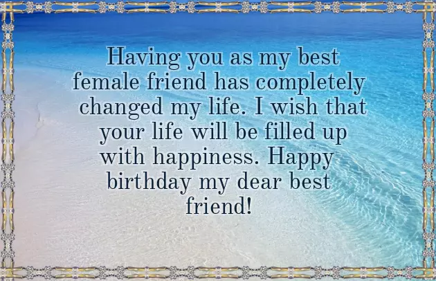Female Best Friend Birthday Quotes