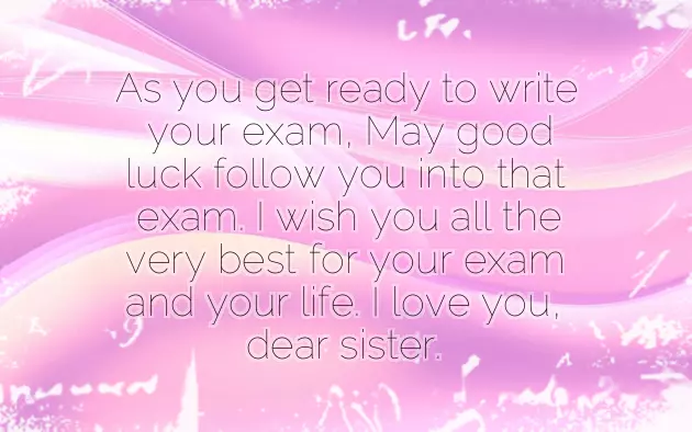 Good Luck Wishes For Sister