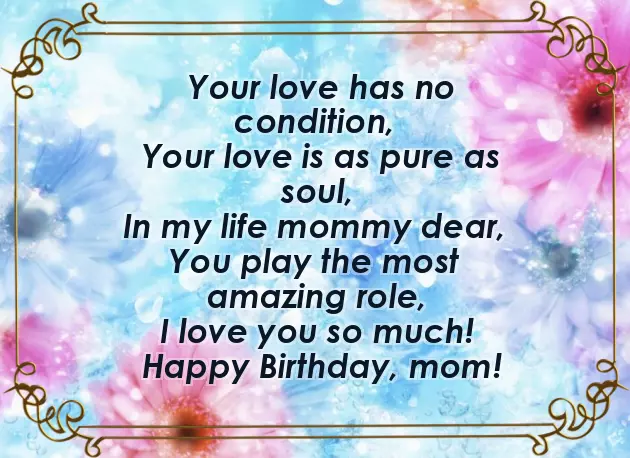 Birthday Poems For Mum