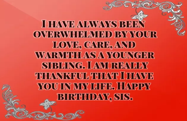 Not Sister By Blood But Sister By Heart Birthday Wishes