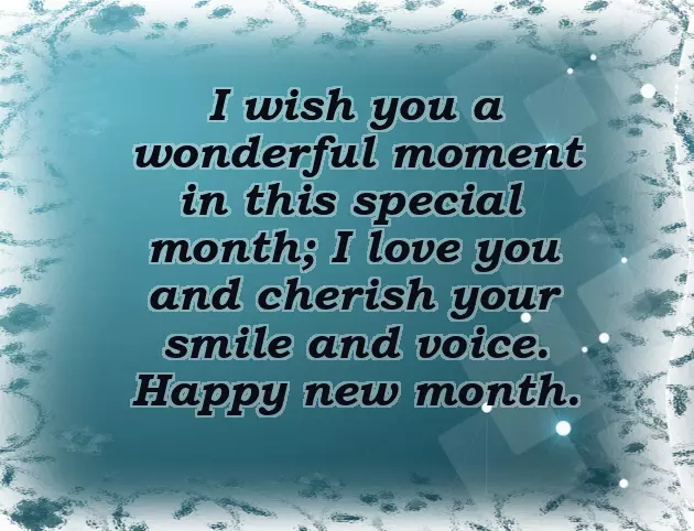 Happy New Month To My Lovely Wife