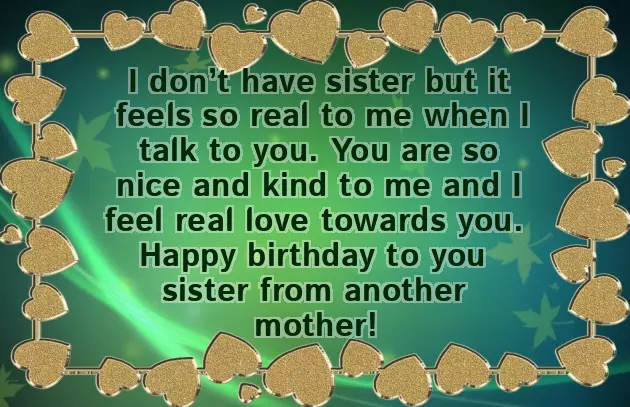 Happy Birthday Wishes For Sister From Another Mother Happy Birthday Wishes For Sister From Another Mother