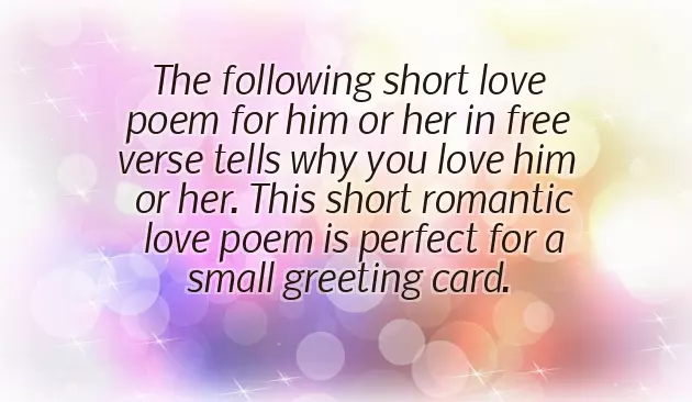 Nice Poems For Him