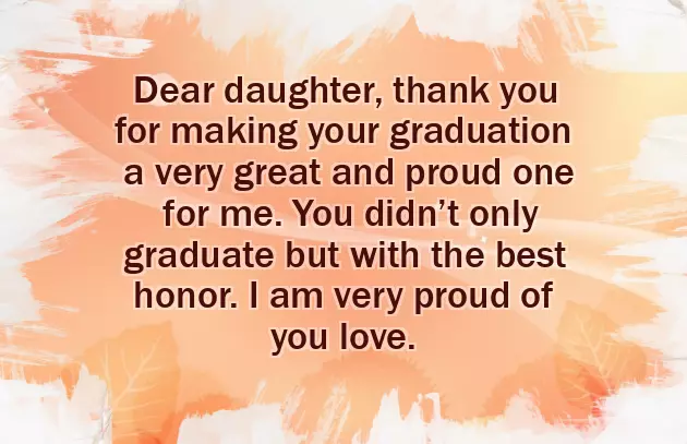Congratulation Message For Daughter Graduation