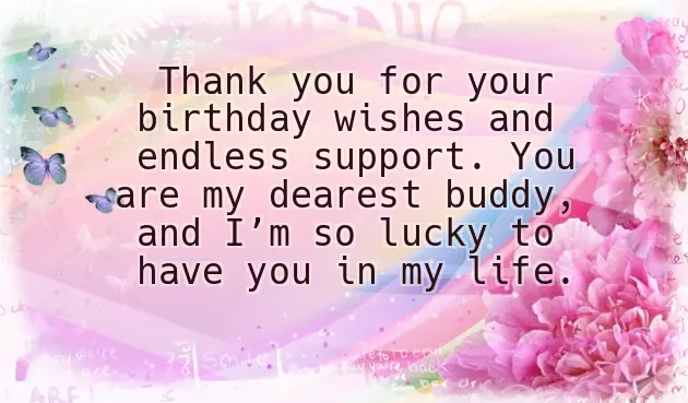 Thank You Message For Birthday Wishes Thank You Message For Birthday Wishes