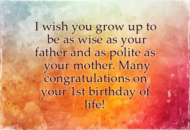 Baby Birthday Wishes For Boy
