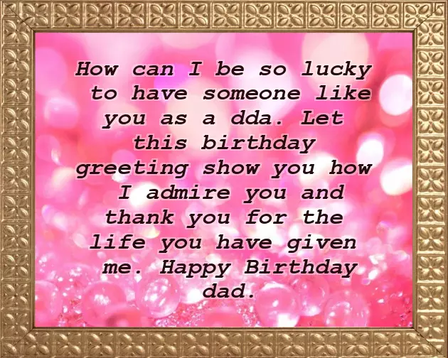 Birthday Wishes For Dad From Daughter