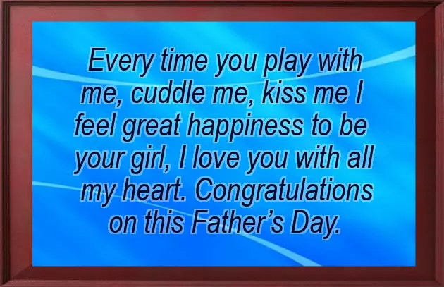 Happy Fathers Day From Girlfriend