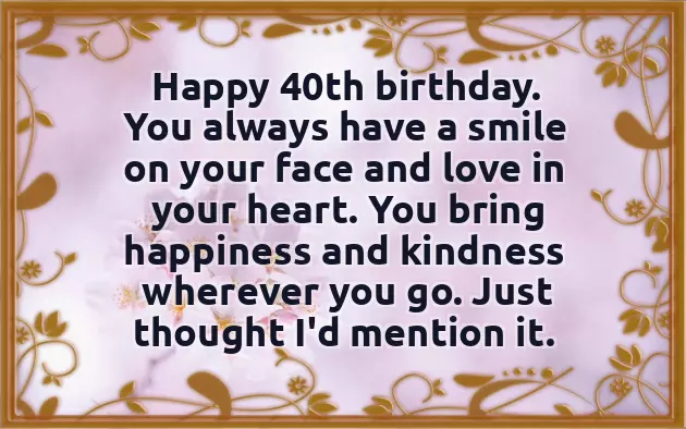 40 Birthday Wishes Funny