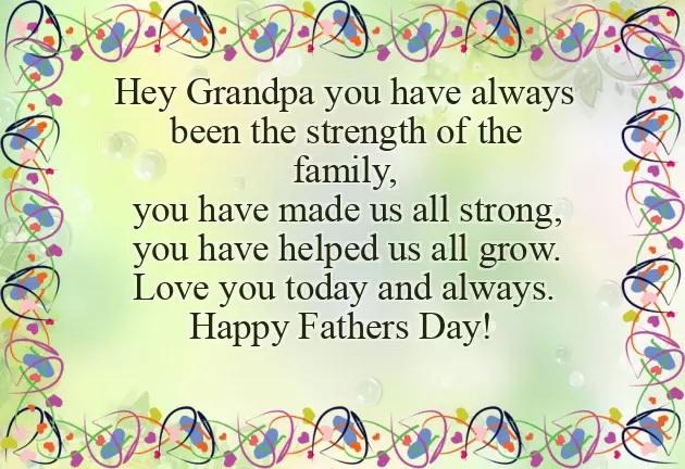 Fathers Day Message For Grandpa