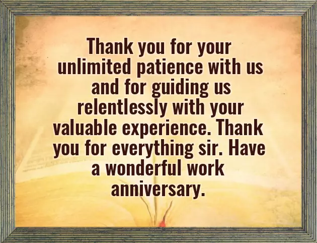 Work Anniversary Wishes To Manager Work Anniversary Wishes To Manager