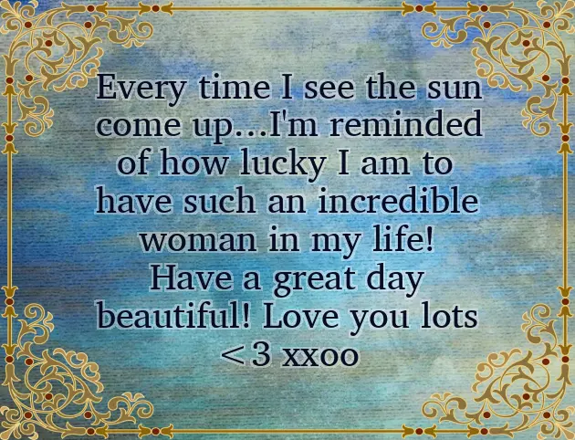 Romantic Love Morning Message