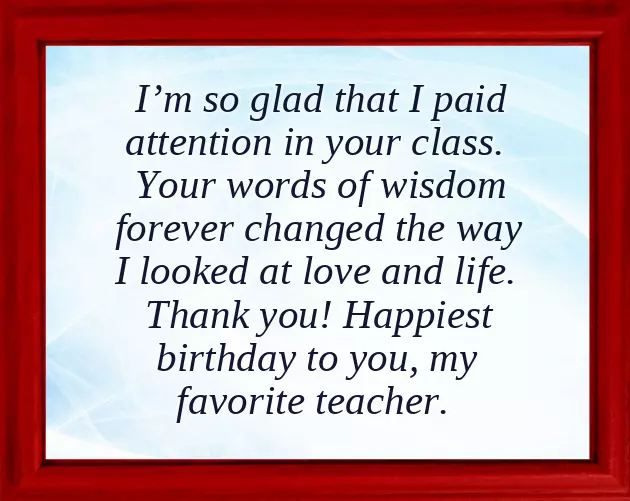 Happy Birthday To Your Teacher Happy Birthday To Your Teacher