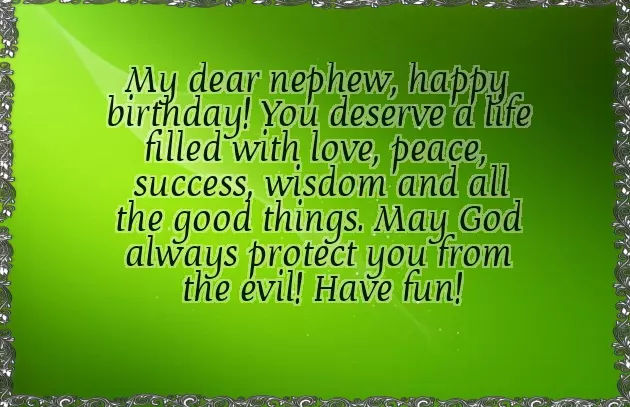 Short Birthday Quotes For Nephew