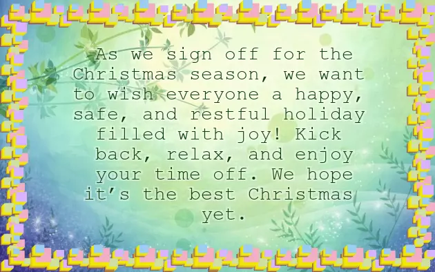Christmas Greetings Wording
