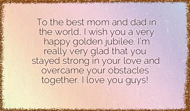 Mum And Dad Anniversary Message