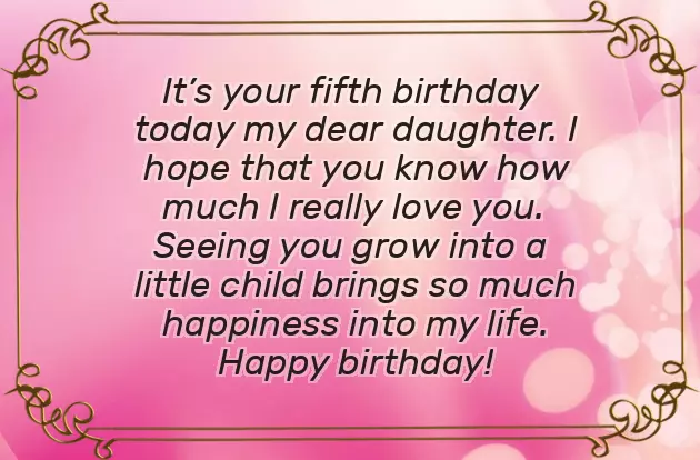 Happy Birthday 5 Years Girl Happy Birthday 5 Years Girl