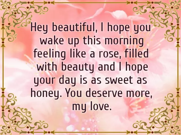 Romantic Sweet Morning Message For Her Romantic Sweet Morning Message For Her