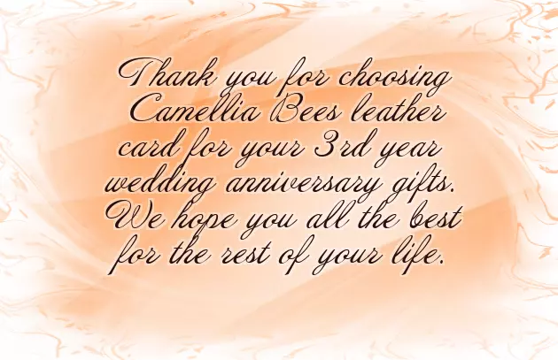 3Rd Year Anniversary Gift 3Rd Year Anniversary Gift