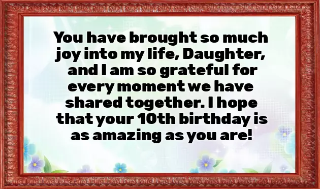 Happy 10Th Birthday Daughter Happy 10Th Birthday Daughter