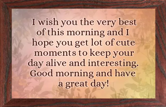 Special Good Morning Text Special Good Morning Text