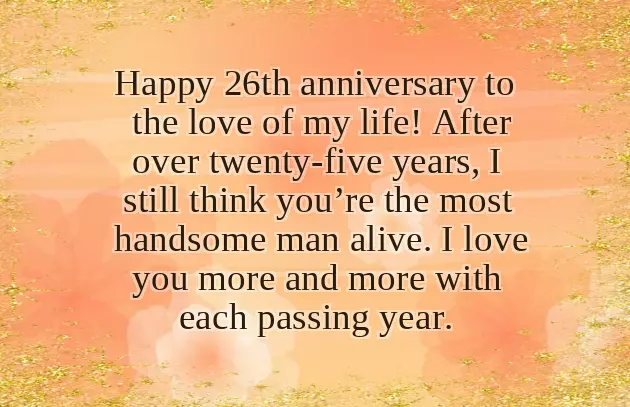 26Th Anniversary Wishes 26Th Anniversary Wishes