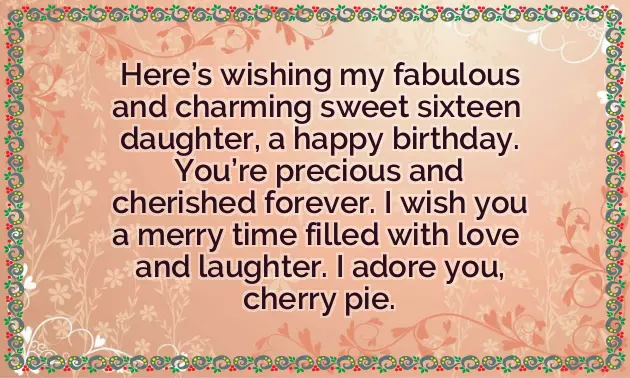 16Th Birthday Quotes For Daughter 16Th Birthday Quotes For Daughter