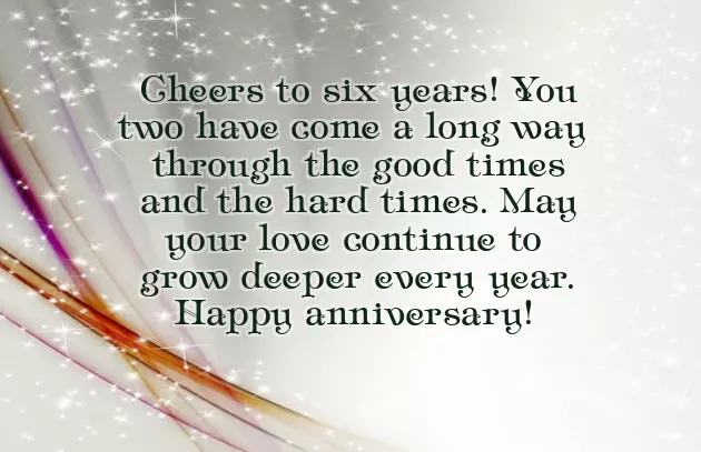 6 Anniversary 6 Anniversary