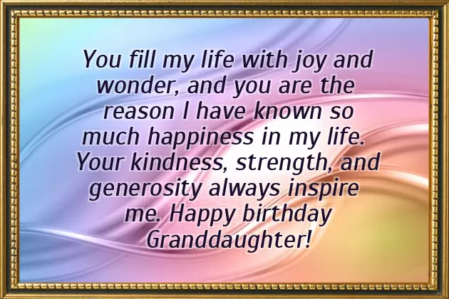 Happy Birthday To My Wonderful Granddaughter Happy Birthday To My Wonderful Granddaughter