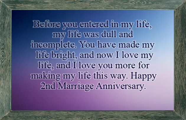 Happy 2Nd Marriage Anniversary Wishes For Wife Happy 2Nd Marriage Anniversary Wishes For Wife