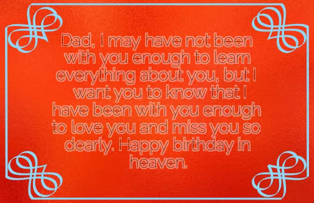 Birthday Greeting For Father In Heaven Birthday Greeting For Father In Heaven