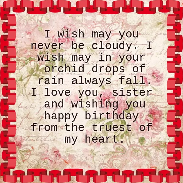 Birthday Wishes To My Sweet Sister Birthday Wishes To My Sweet Sister