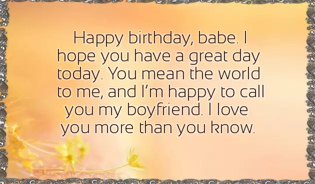 Birthday To My Boyfriend Birthday To My Boyfriend