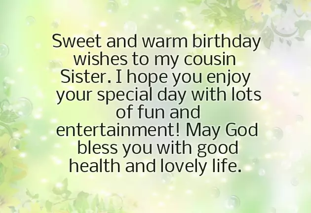 Happy Birthday Wishes To My Lovely Cousin Sister Happy Birthday Wishes To My Lovely Cousin Sister