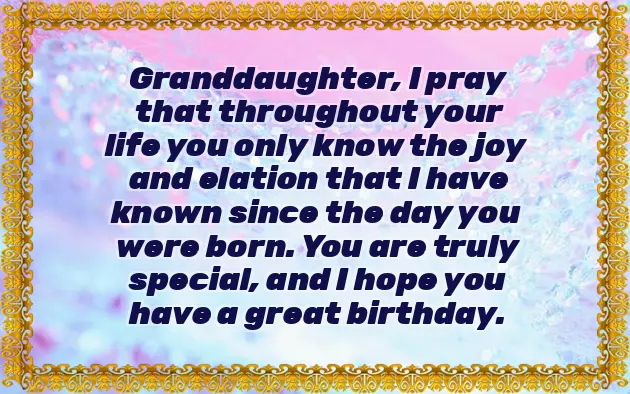 Happy Birthday To My Wonderful Granddaughter Happy Birthday To My Wonderful Granddaughter