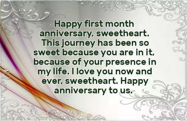 Happy One Month Anniversary Wishes Happy One Month Anniversary Wishes