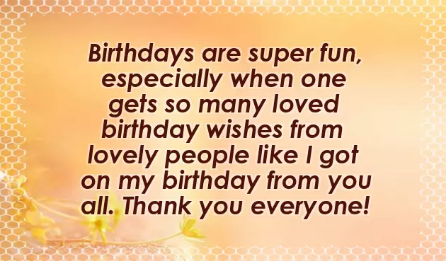Facebook Birthday Wishes Thank You Facebook Birthday Wishes Thank You