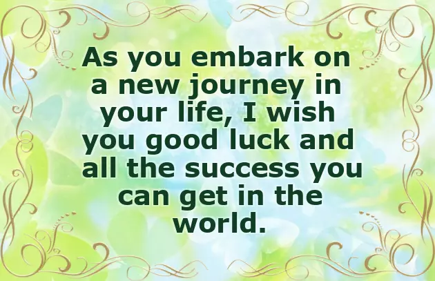 We Wish You Good Luck We Wish You Good Luck