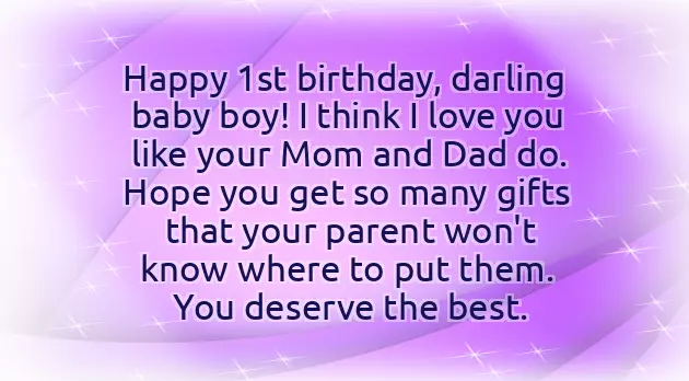 1St Birthday Wish For My Baby Boy 1St Birthday Wish For My Baby Boy